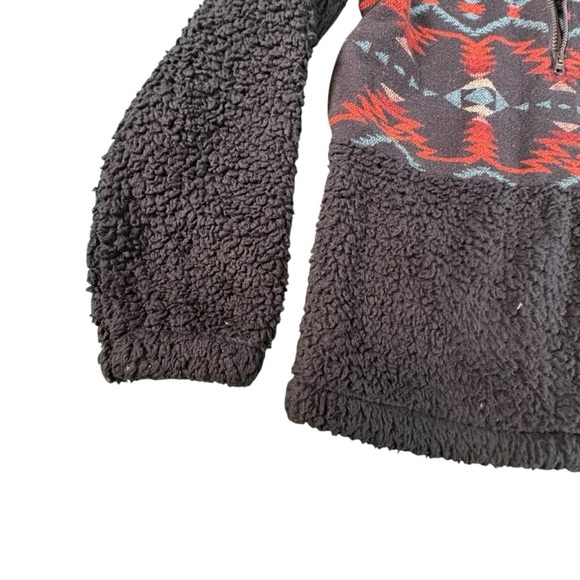 Outback Trading Abigail Henley Fleece Pullover Jacket Small Sherpa Aztec Cozy - Picture 3 of 12